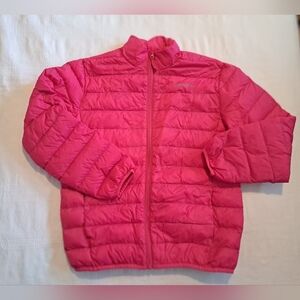 Eddie Bauer girls size Medium or 10-12 bubblegum pink duck down puffer jacket